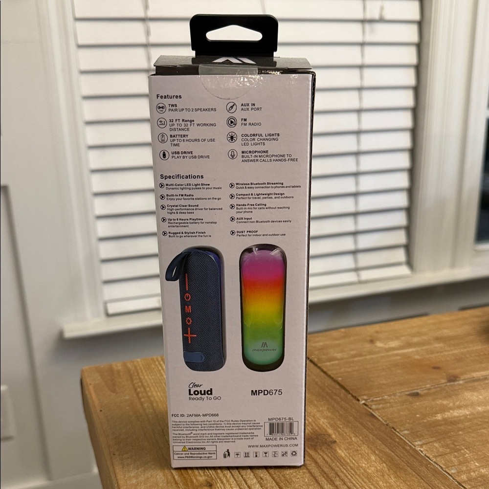 Maxpower Beat Glow Bluetooth Speaker - Picture 2 of 6